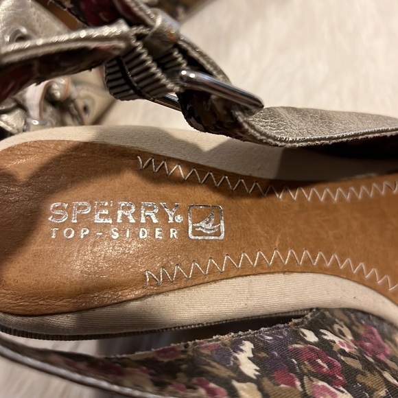 Sperry open toe leather wedge shoe - Picture 4 of 5
